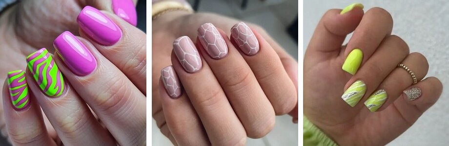 Animalistic manicure design
